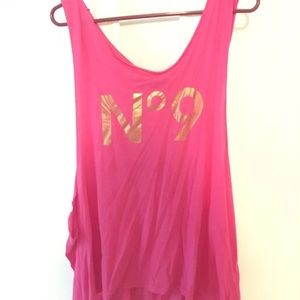 Wildfox oversized tank in pink No 9